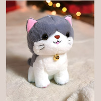 Liquortees Soft toys for girls Sitting Cat  - 20 cm(Multicolor)