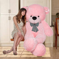 Osjs SOFT TOYS LOVER teddy bear size 3 feet  - 90.2 cm(Pink)