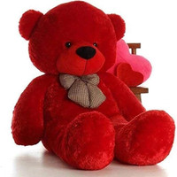 CRAZY DIPS Teddy Bear 3 feet Stuffed Animals Plush Toy Doll for Girlfriend Children Red (90 cm) - Carrot  - 90 cm(Red)