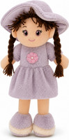 BlingNBeats Soft Plush Doll with 2 Shade Purple Dress & Hat | Cute Doll Kids and Girls  - 45 cm(Purple)