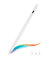 Spigen Stylus Pen for iPad 10/9/8/7/6, iPad Air, Pro 13/11 inch with Extra Pen Tip Stylus(White)