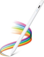 TRYFLY 10th Generation Pencil for iPad with Real-Time Led Power Display Stylus(White)