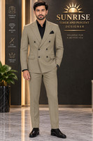 SUNRISEFashion MEN 2 PIECE SUIT Solid Men Suit