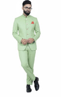 ALJAAMI jodhpuri bandhgala Solid Men Suit