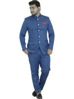 ALJAAMI Jodhpuri Bandhgala Solid Men Suit