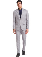 PARK AVENUE 2SB 2PC NOTCH STND. - SUPER SLIM Solid Men Suit