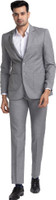 Raymond 2PC SB 2 BTN NOTCH LAPEL-CNT FIT Self Design Men Suit