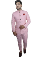 ALJAAMI Jodhpuri Bandhgala Solid Men Suit
