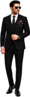 Clothify 3-Piece Coat Pant Set | Wedding Party Wear Suit | Three Piece Coat Pant Solid Men Suit
