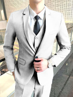 METRONAUT 3 piece suit for men Solid Men Suit