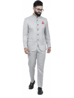 ALJAAMI jodhpuri bandhgala Solid Men Suit
