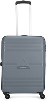 ARISTOCRAT Airstop medium Size Trolley - Light Grey/Suitcase Trolley Bag Check-in Suitcase 4 Wheels - 25 Inch
