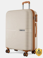 SAFARI Eclipse Neo 75 4W Luxury Beige Check-in Suitcase 8 Wheels - 30 Inches
