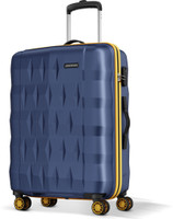ARISTOCRAT Comet Check-in Trolley Bag 66cm Medium Hard Luggage, 8-Wheel Suitcase (Blue) Check-in Suitcase 8 Wheels - 26 inch
