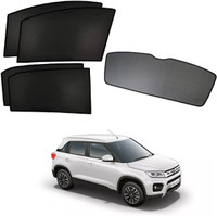 RAKRISH Rear Window, Side Window Sun Shade For Maruti Suzuki Vitara Brezza(Black)
