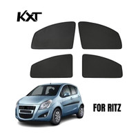 Kxt Side Window Sun Shade For Maruti Suzuki Ritz(Black)