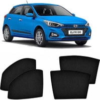KHARVA Side Window Sun Shade For Hyundai elite i20(Black)