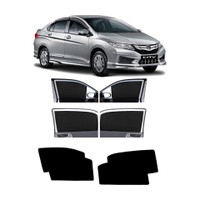 DreamRow Side Window Sun Shade For Honda City(Black)