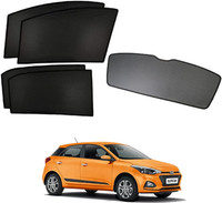 TOP VECHILE Rear Window, Side Window, Windshield Sun Shade For Hyundai Elite I20(Black)
