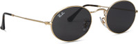 Ray-Ban Oval Sunglasses(For Men & Women, Grey)