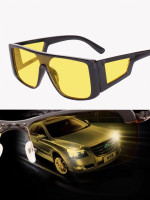 Legend Eyewear Over-sized Sunglasses(For Men & Women, Yellow)