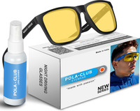 POLA-CLUB Rectangular Sunglasses(For Men & Women, Yellow)