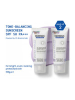 DermDoc Sunscreen - SPF 50 PA+++ Ultra Violet Purple Brightening Sunscreen with 4% Niacinamide(200 g)