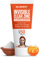 Elemnt Sports Science Sunscreen - SPF 50 Invisible Clear Zinc Sunscreen for Sports & Outdoors, Runners & Trekkers(50 g)