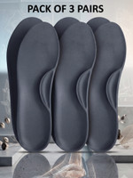 ASTARZ Memory Foam Shoe Insoles Comfortable Insoles Support Heel (Pack of 3) Insole(Grey)