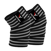VICTORY Knee Wrap for Weightlifting-Adjustable Straps,Stretchable Fabric For Fitness Knee Support