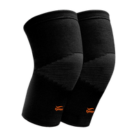 TYNOR Knee Cap Air, Black & Orange, Medium, 1 Pair Knee Support