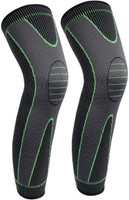 uRock Compression Long Knee Support, Sleeves, Cap for Running, Gym & Fitness Knee Support(Black)