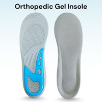PHANTOM Dual Gel Shoe Insoles Comfortable Athletic Insoles for Men Size (9-12 UK) Insole(Grey)