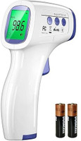 DR VAKU Infrared Digital Thermometer For Fever, Non-Contact Laser Infrared Temperature Gun Portable Thermometer(Battery Included, White & Blue)