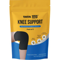 TATA 1mg Knee Cap Black Edition for Sports, Exercise & Pain Relief Knee Support