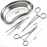 Bos Medicare Surgical Instruments Set KidneyTray|Artery Forcep|kocher Forceps|Dressing Forcep&Scissors Needle Holders