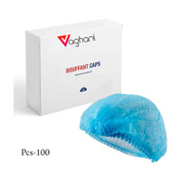 Vaghani Stretchable Blue Cap,Cover Hair For Cooking & Hygiene Surgical Head Cap(100 Pcs) Surgical Head Cap(Disposable)