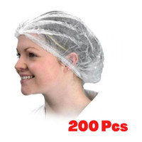 kodenipr White cap| Bouffant Cap|Disposable Stretchable Non Woven Hygiene Surgical Head Cap, Cooking Caps, Bouffant Caps, Surgical Cap for Cosmetics, Beauty, Kitchen, Cooking, Home Industries, Hospital Surgical Cap Surgical Head Cap (Disposable) Pack of 200 Surgical Head Cap(Disposable)