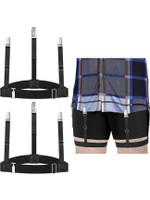 uRock X- Back Suspenders for Men & Women(Black)