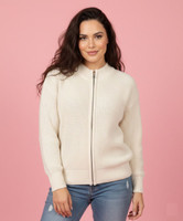WOOLBERRY Self Design High Neck Casual Women Beige Sweater