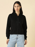 Allen Solly Full Sleeve Solid Women Sweatshirt