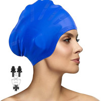 SHIFTER Swimmming Cap For Men Women Ant slip Ear Cover Extra Large Size Swimming Cap(Pack of 1)