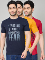 DUKE Printed Men Round Neck Multicolor T-Shirt