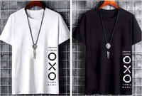 Oyemad Graphic Print Men Round Neck White, Black T-Shirt
