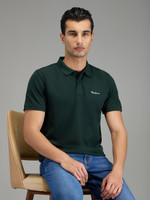 Pepe Jeans Self Design Men Polo Neck Green T-Shirt Flipkart Deal