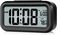 AERYS Digital Black Clock