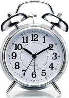 Kadio Analog Silver Clock