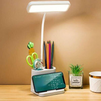 FIRSTLIKE Touch Control Multifunctional LED Lamp With Eye Protect & Mobile Holder Study Lamp(36 cm, White)