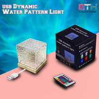 ETH UTILITY STORE Night Lamp Dynamic Water Pattern Light, for Home Decor, Office, Bedroom Night Lamp(13 cm, Multicolor)