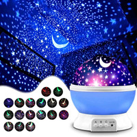 ANKRI Romantic Sky Star Master Night Light Projector Baby Sleep Lighting Night Lamp(13 cm, Multicolor)